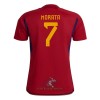 Officiële Voetbalshirt Spanje Morata 7 Thuis WK 2022 - Heren